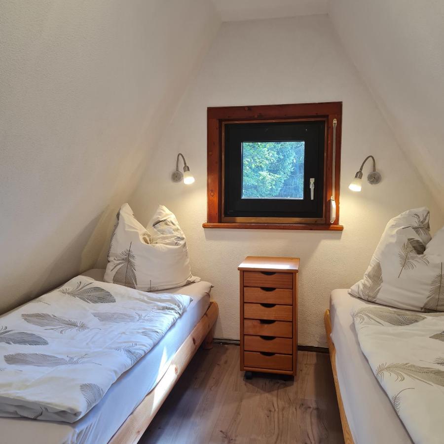 Wanderhuette Zum Bernhardsthal Villa Exterior photo